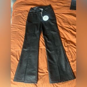 Black leather Pants Princess Polly NWT